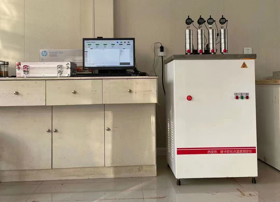 Ebonit ve Uzun Elyaf Takviyeli Kompozitler İçin Hız 120℃/H Hdt Vicat Test Cihazı