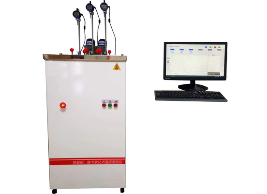 Deformasyon sıcaklık testleri için otomatik kaldırma örnekleme çerçevesi HDT Vicat test makinesi
