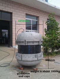 Fiş Tipi 800mm Plastik Boru Uç Kapakları Üçlü Kapak Yapısı ISO9001 Onayı