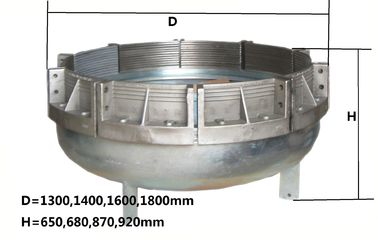 Profesyonel 1100mm Boru Basınç Test Cihazı Uç Kapağı, Boru için Yuvarlak Metal Uç Kapakları